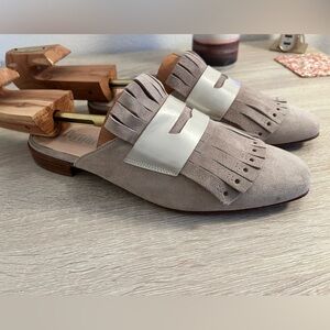 Pertini Mule Suede Loafers